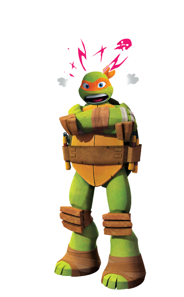 Mikey standing and looking upset.