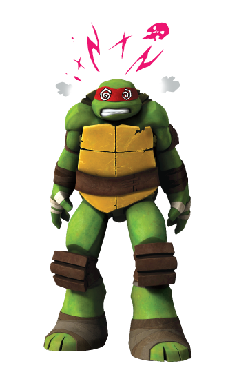 Raph looking like he just made a social blunder.