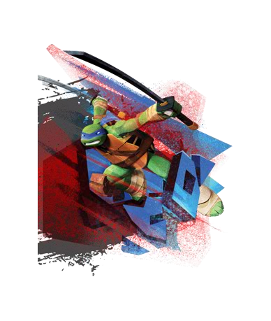 Leo brandishes her swords.