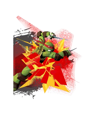 Raph brandishes his sais.