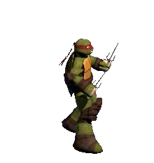 2012 Raph cycles through a variety of animations such as running, attacking, and falling over.